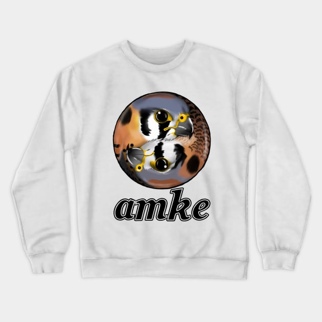 AMKE - The American Kestrel Crewneck Sweatshirt by Shokokuphoenix